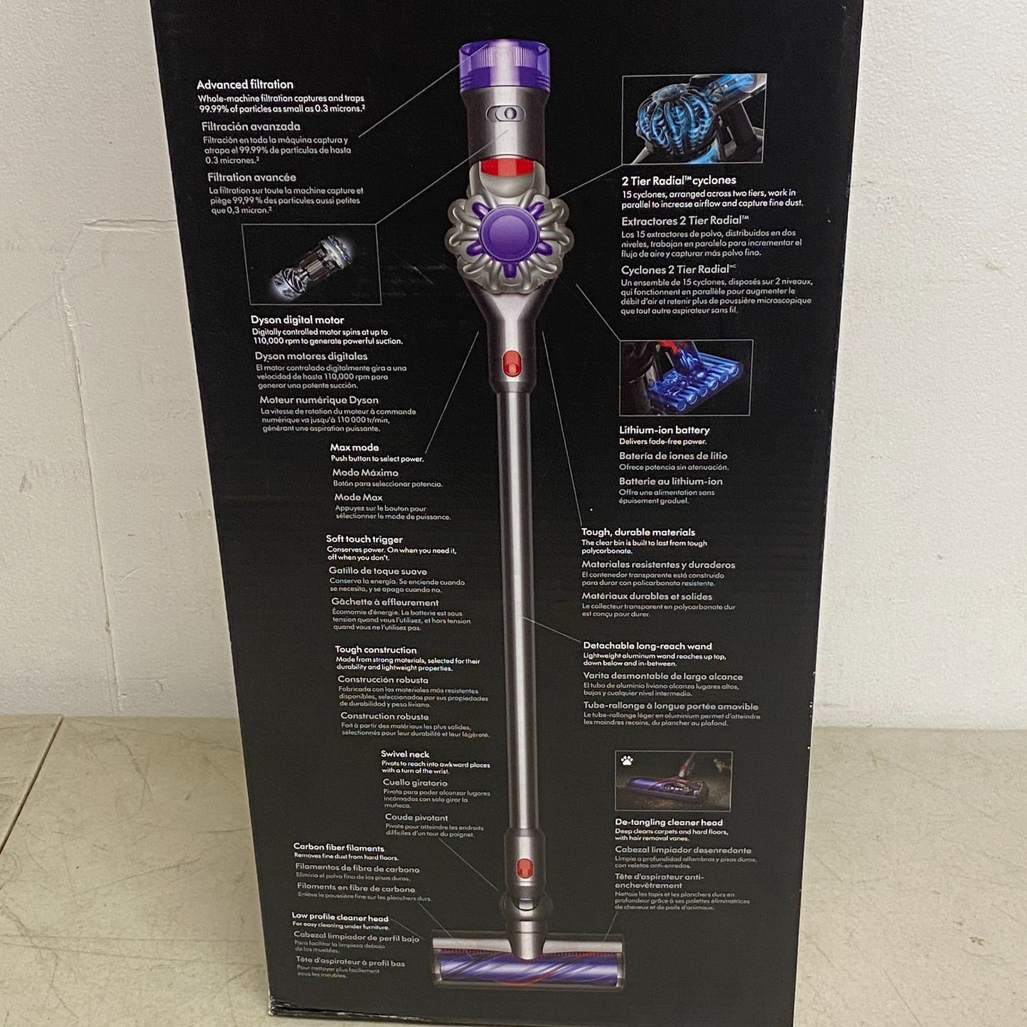 Dyson V8 Cordless Stick Vacuum Cleaner for Pet Hair Silver/Nickel 400473‑01 NEW