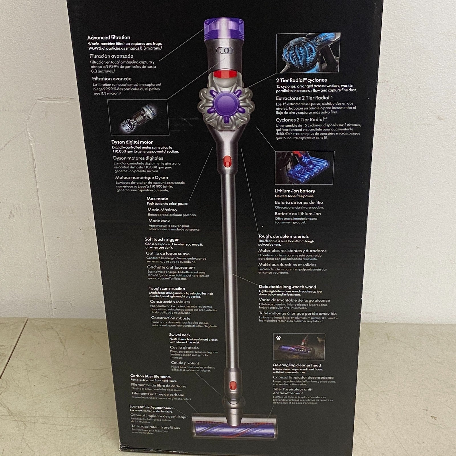 Dyson V8 Cordless Stick Vacuum Cleaner for Pet Hair Silver/Nickel 400473‑01 NEW
