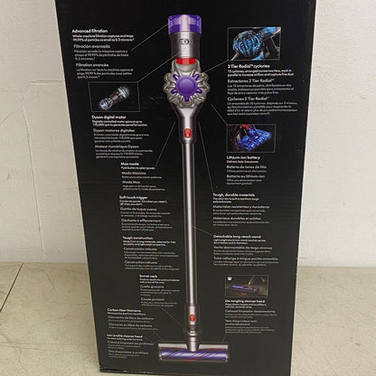 Dyson V8 Cordless Stick Vacuum Cleaner for Pet Hair Silver/Nickel 400473‑01 NEW