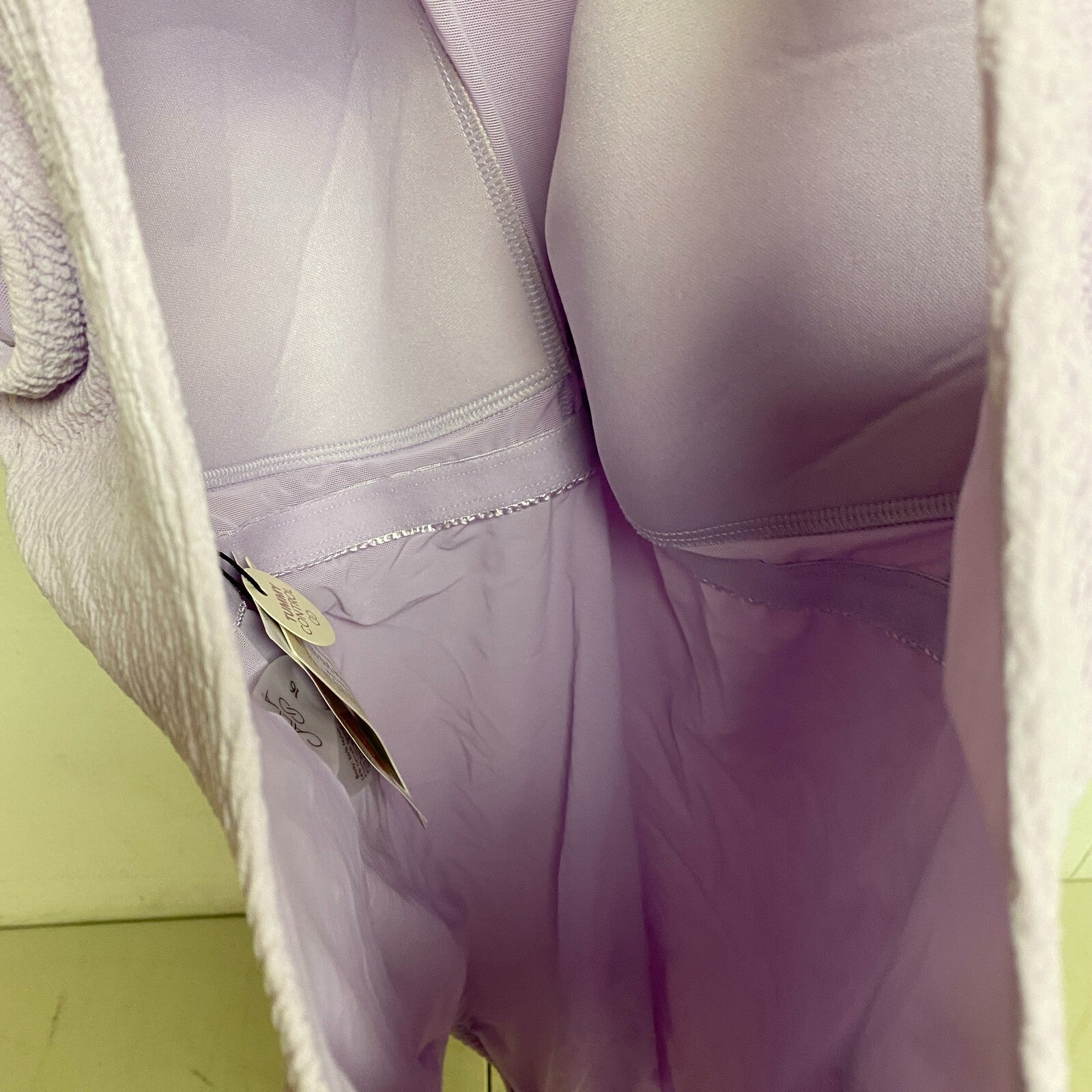 CALIA WOMENS OPEN BACK HIGH NECK ONE PIECE LILAC FLASH WSA23103N