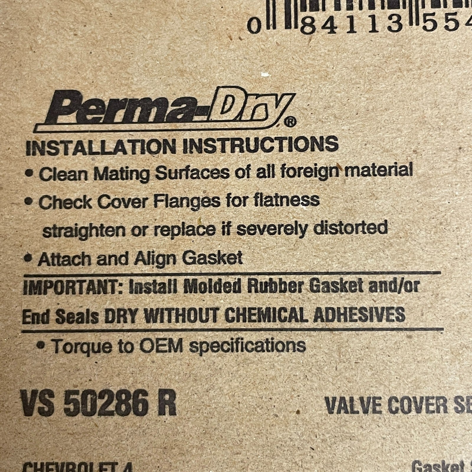 Fel-Pro VS 50286 R Valve Cover Gasket Set for 86-88 Toyota Corolla