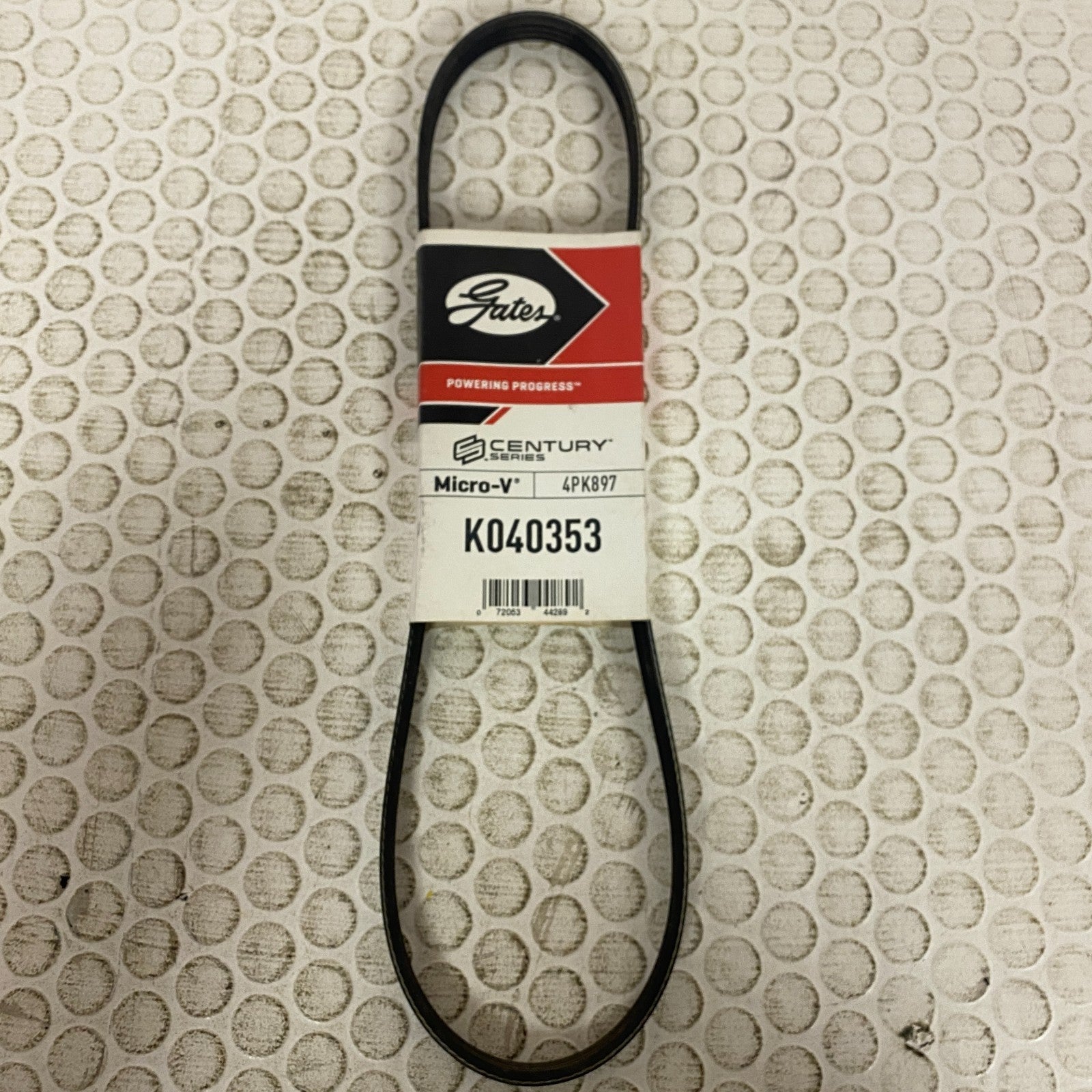 Gates Micro-V K040353 Serpentine Drive Belt 4-Rib 35-7/8" Length EPDM Rubber