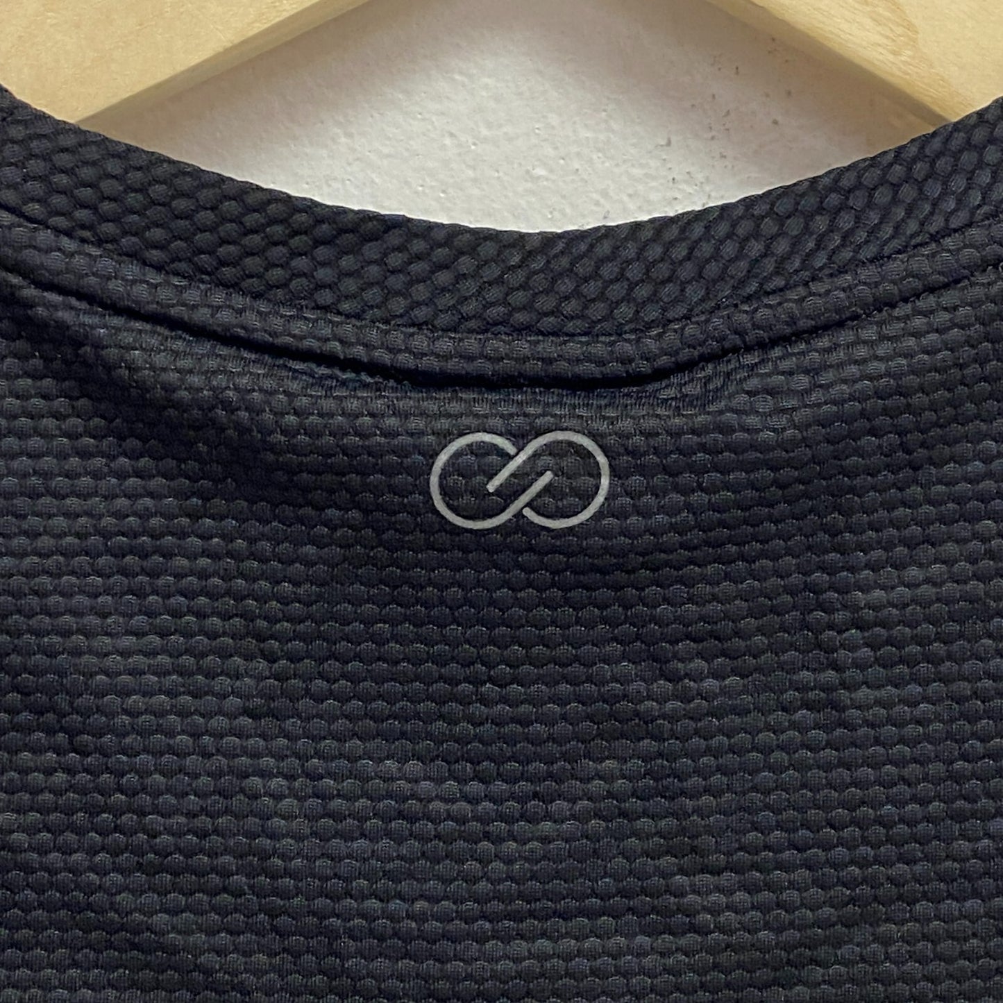 Calia Womens Bubble Mesh High Low Tank Pure Black Sleeveless Tank WAX11232M