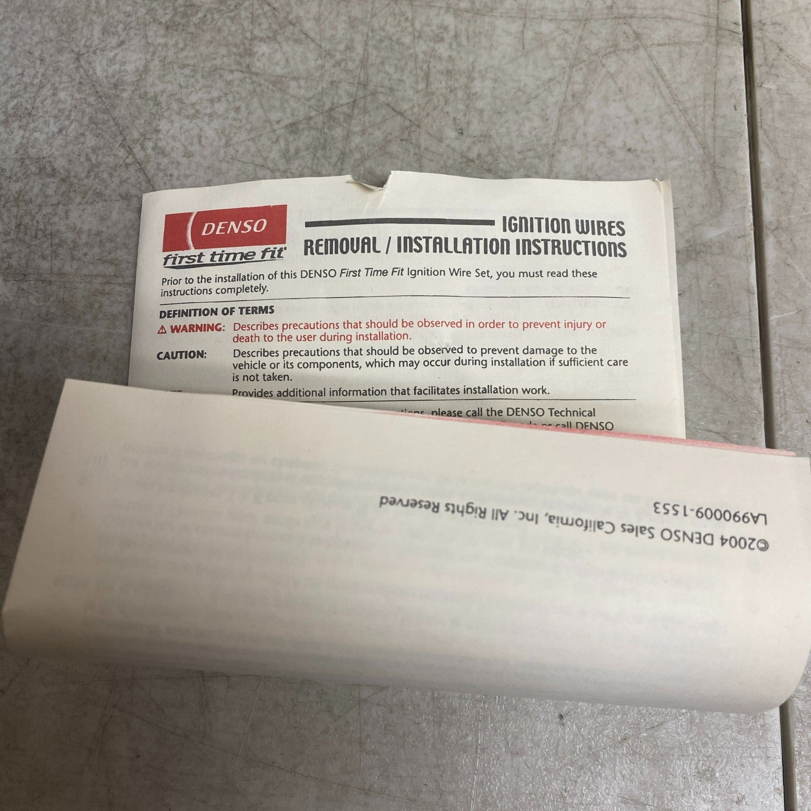 DENSO 671-4239 Spark Plug Ignition Wire Set 1997-2001 Toyota Camry Solara 2.2L