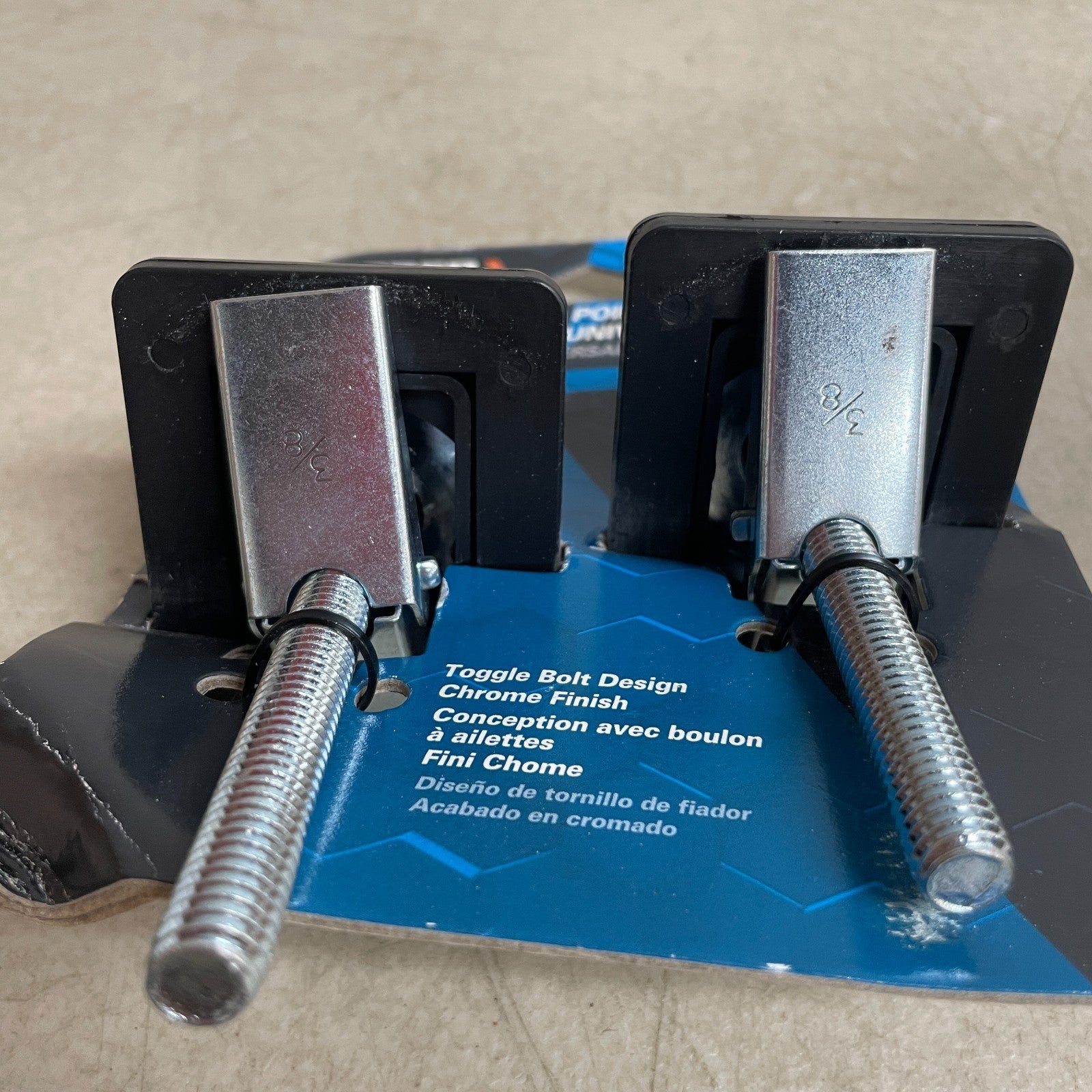 KEEPER 05648 Chrome Anchor Point 2 Pack 1,000 lb Tie-Down Rings Truck Trailer