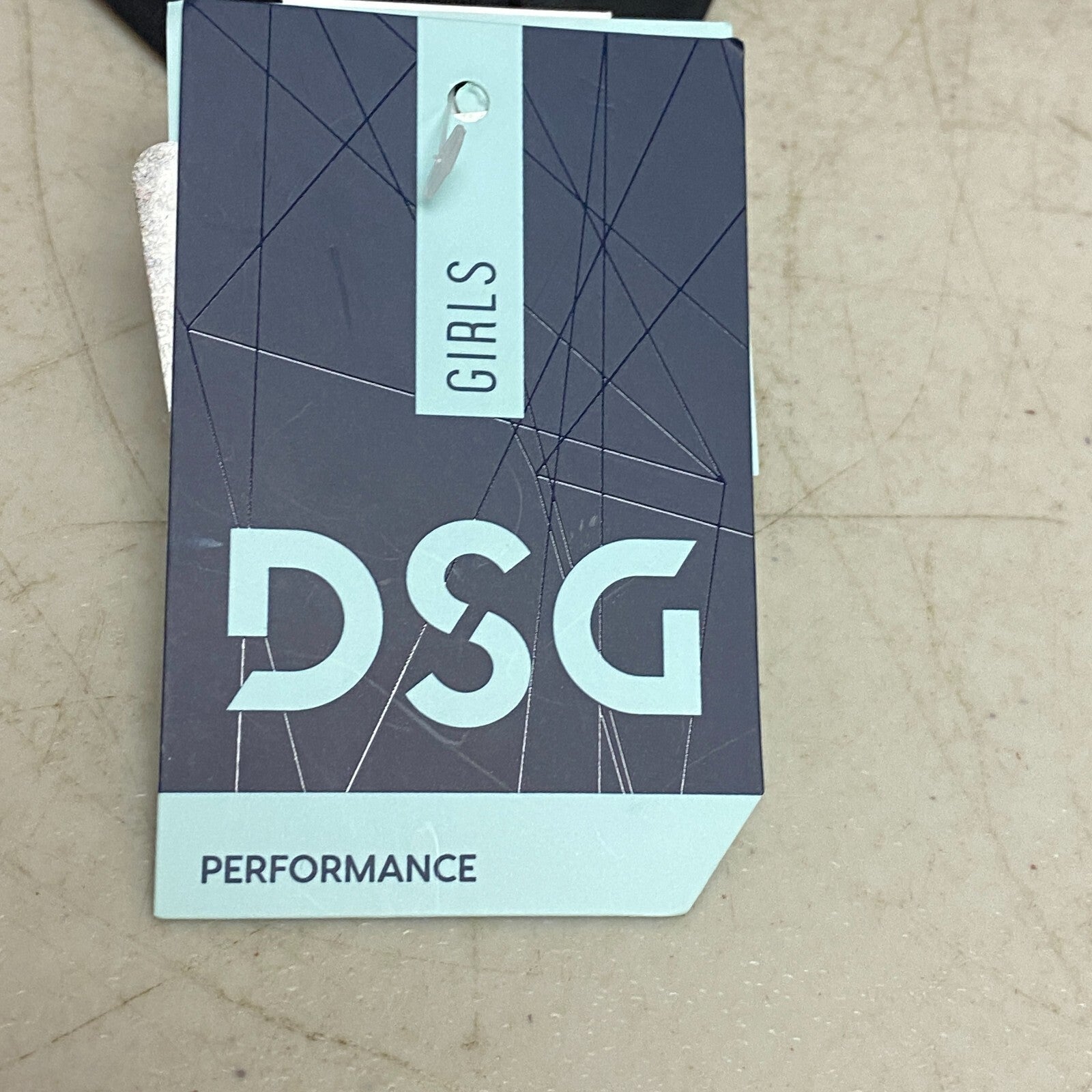 DSG Girls Performance Swim Aspire Bralette Top Halter Straps Pure Black DAG11700