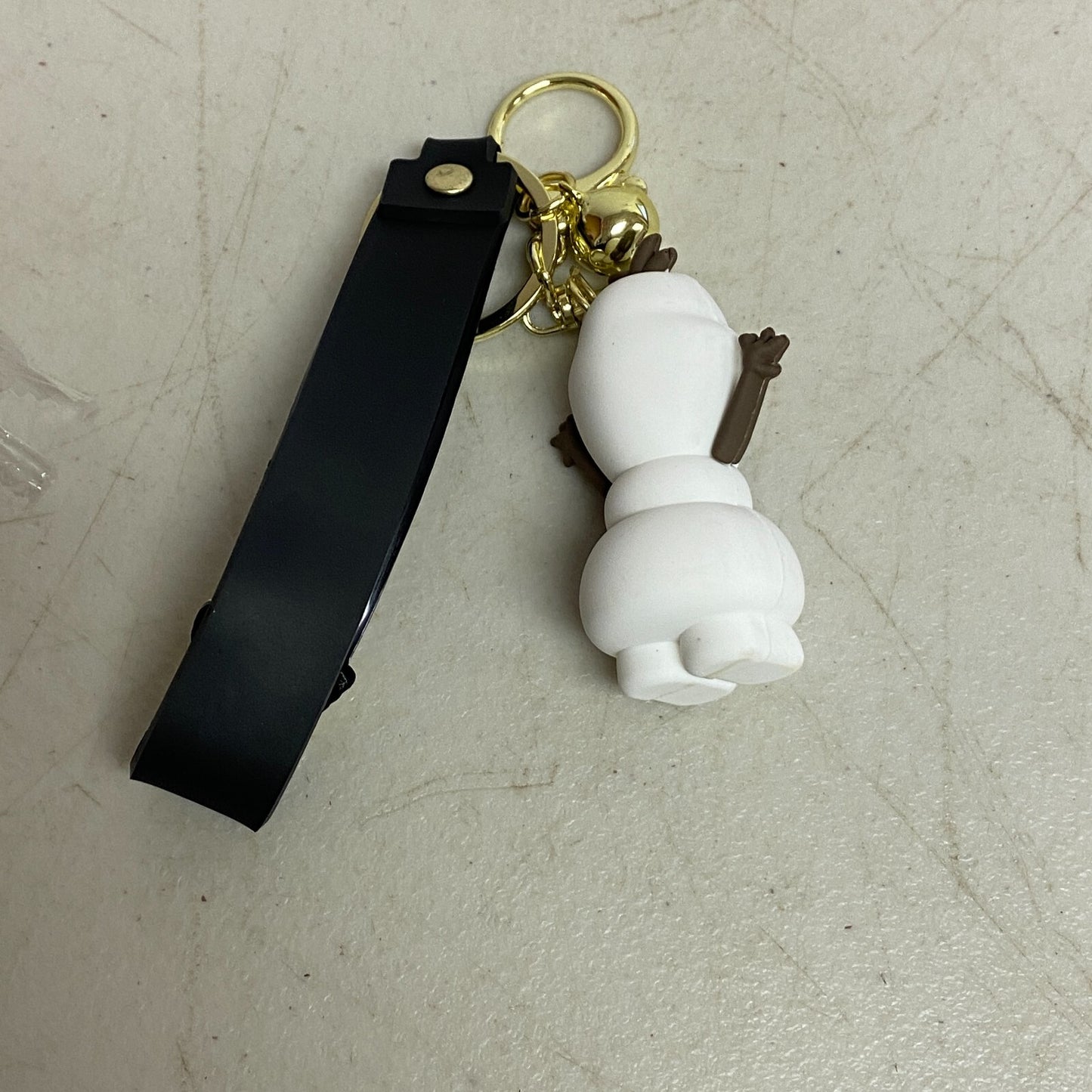 New Assorted Silicone 3D Disney Frozen Character Keychain With Olaf Accessory
