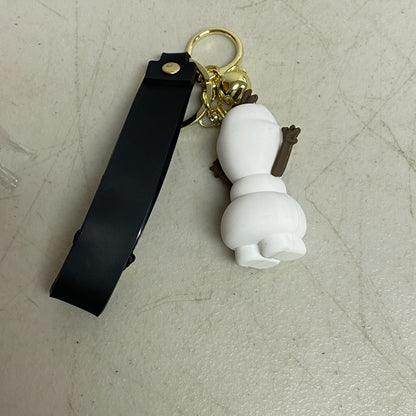 New Assorted Silicone 3D Disney Frozen Character Keychain With Olaf Accessory