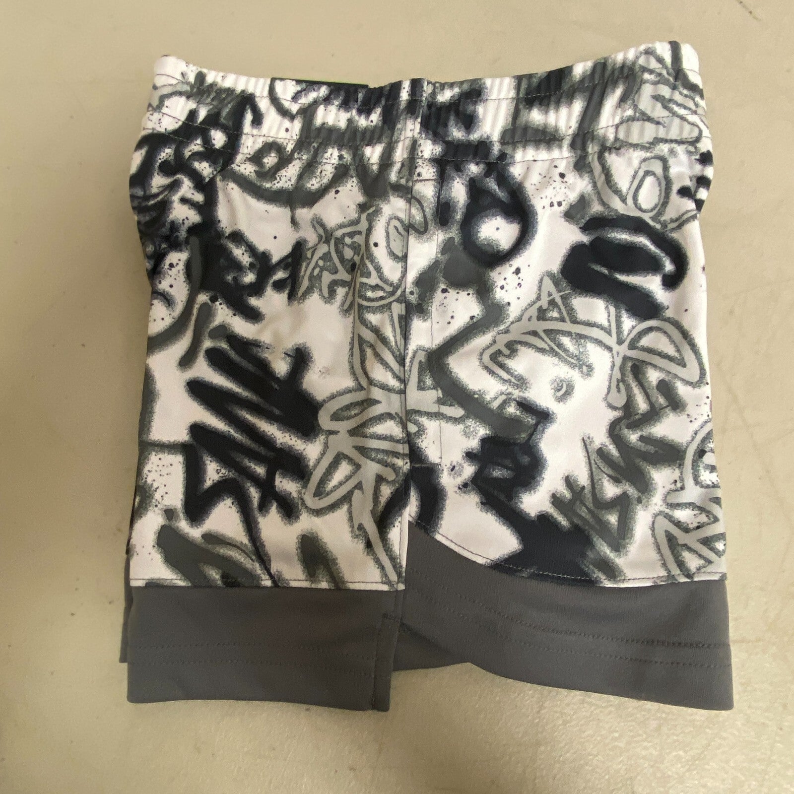 DSG Boys' Knit Training Shorts Athletic Fit Multi Tagger Pure White DAB13103PRT