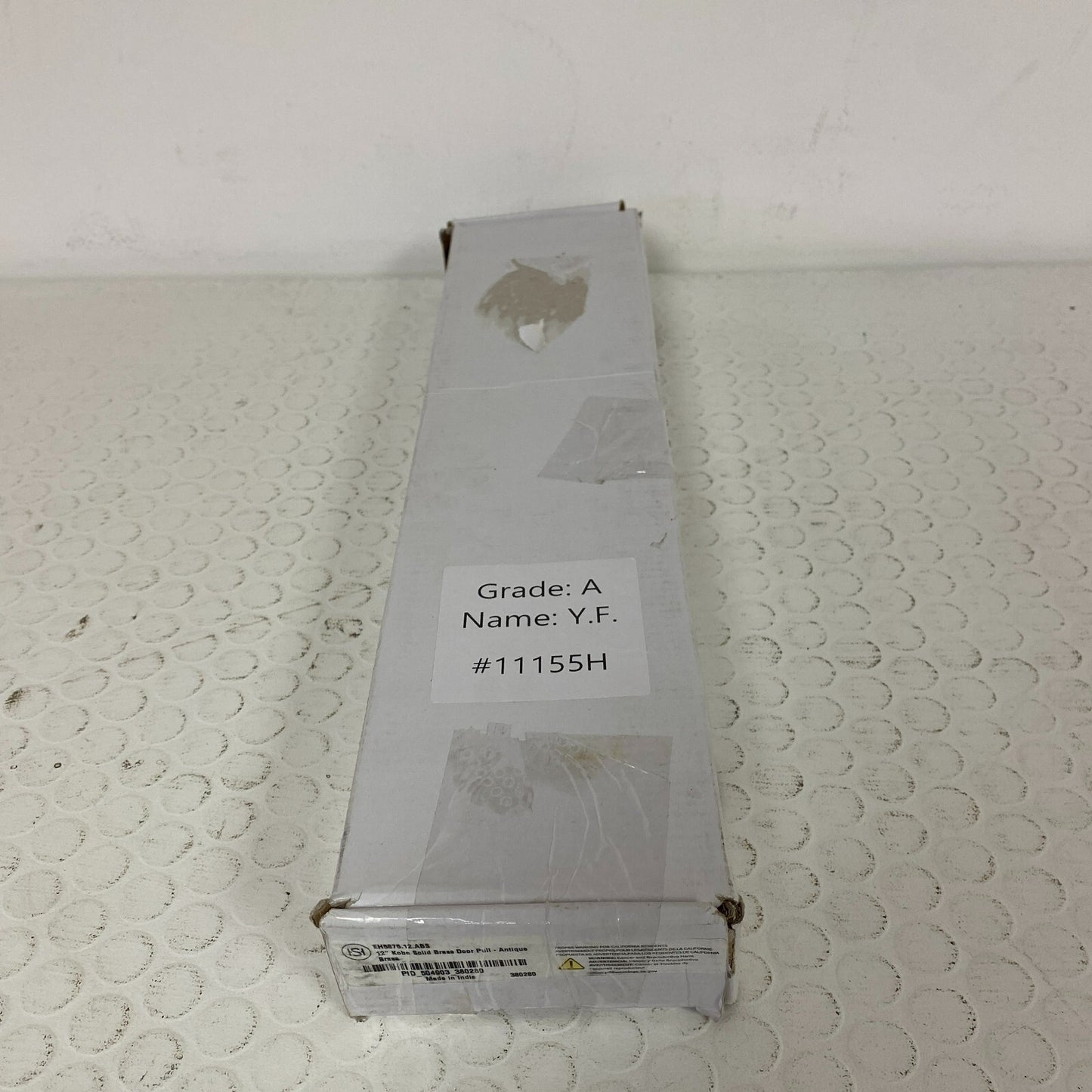 Signature Hardware 12" Kobe Solid Brass Door Pull - Antique Brass