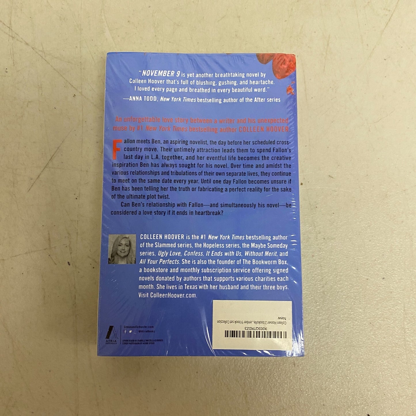 Colleen Hoover 2 Piece Superset Includes "Reminders of Him" + "November 9" Books