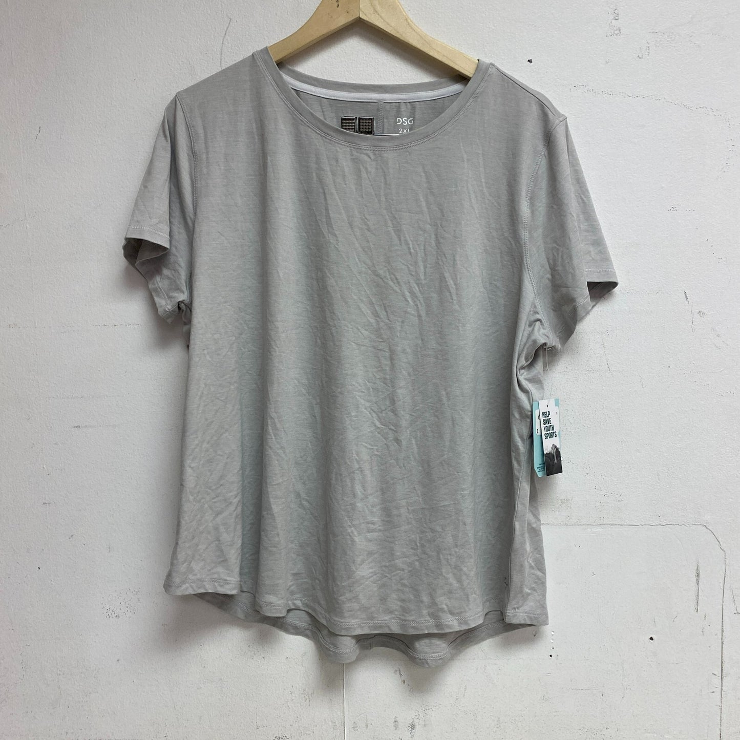 DSG Woman's Movement Tee Heather Short Sleeve Light Heather Grey DAW11150YH
