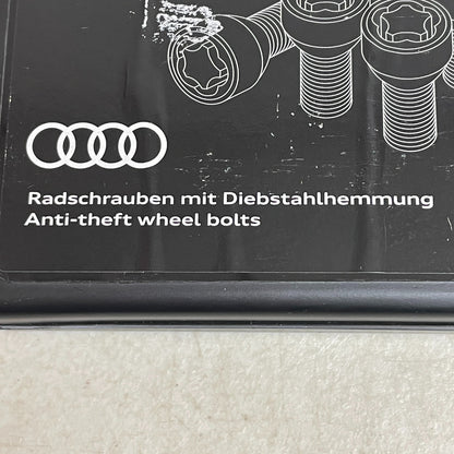 Audi Anti Theft Wheel Bolts Set with Key Chrome Silver 8P0071455