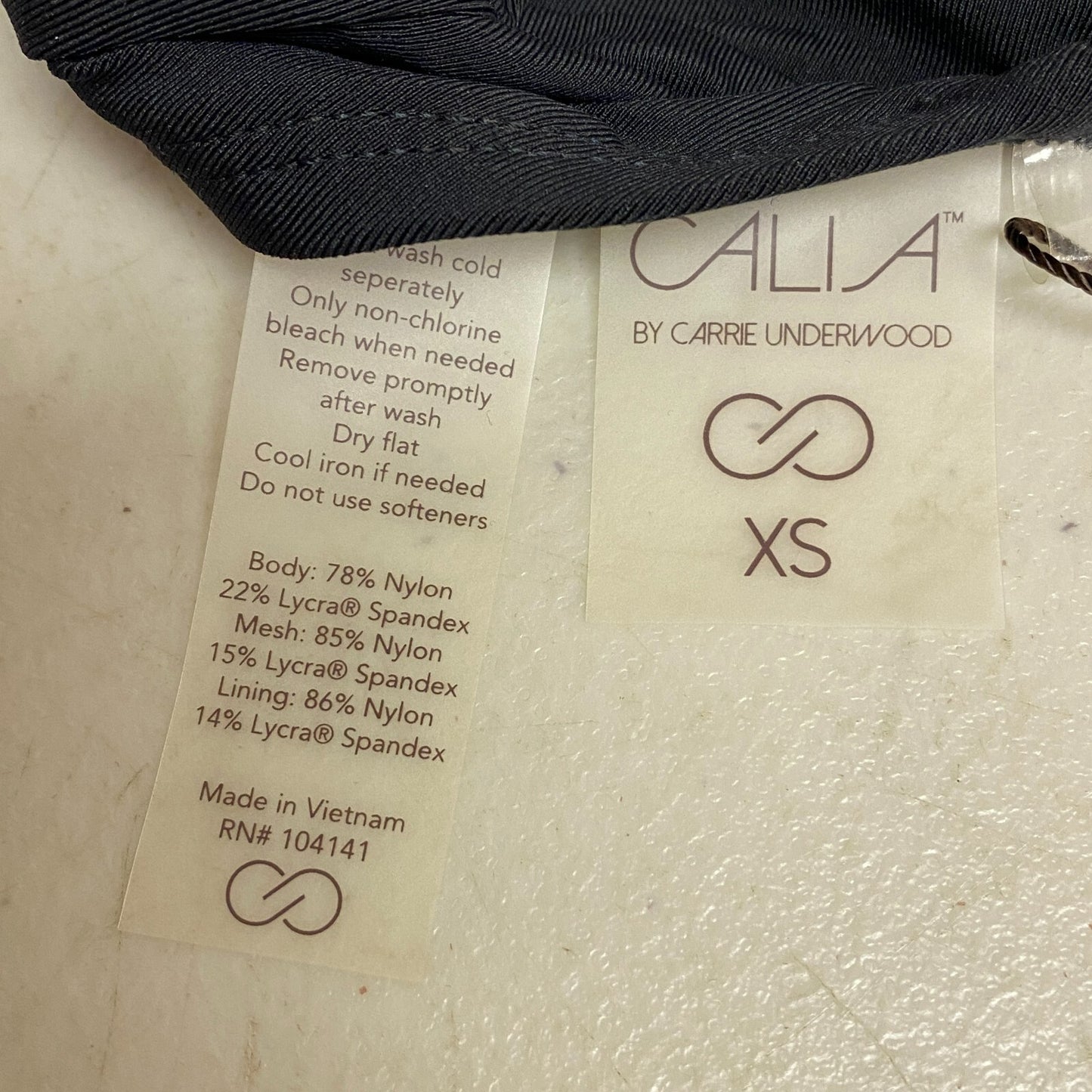 Calia Halter Bikini Top Pure Black Solid Trendy Stylish Swim WSA20211WP