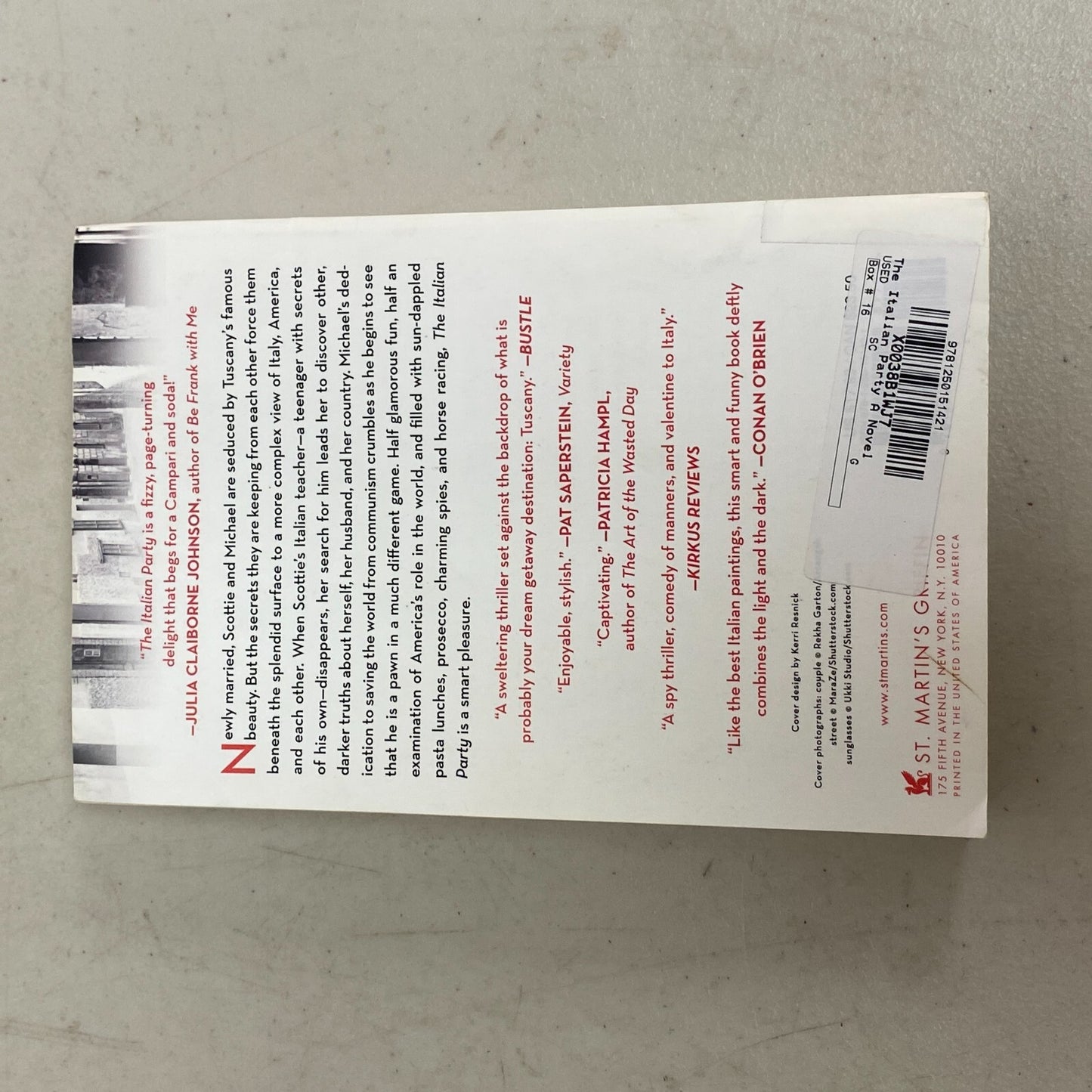 The Italian Party: A Novel - Paperback By Lynch, Christina - VERY GOOD