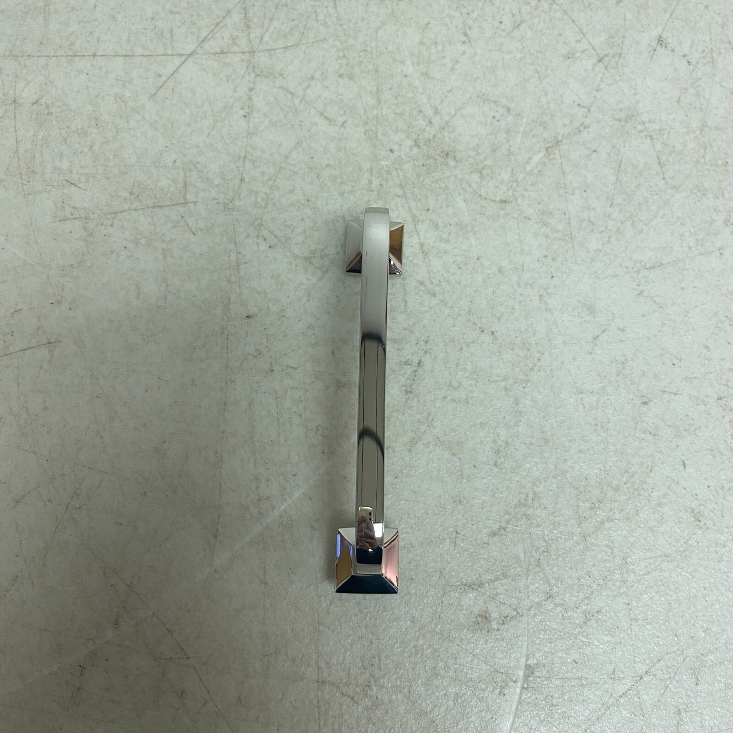 Signature Hardware 4'' Klein Solid Brass Cabinet Pull - Polished Nickel