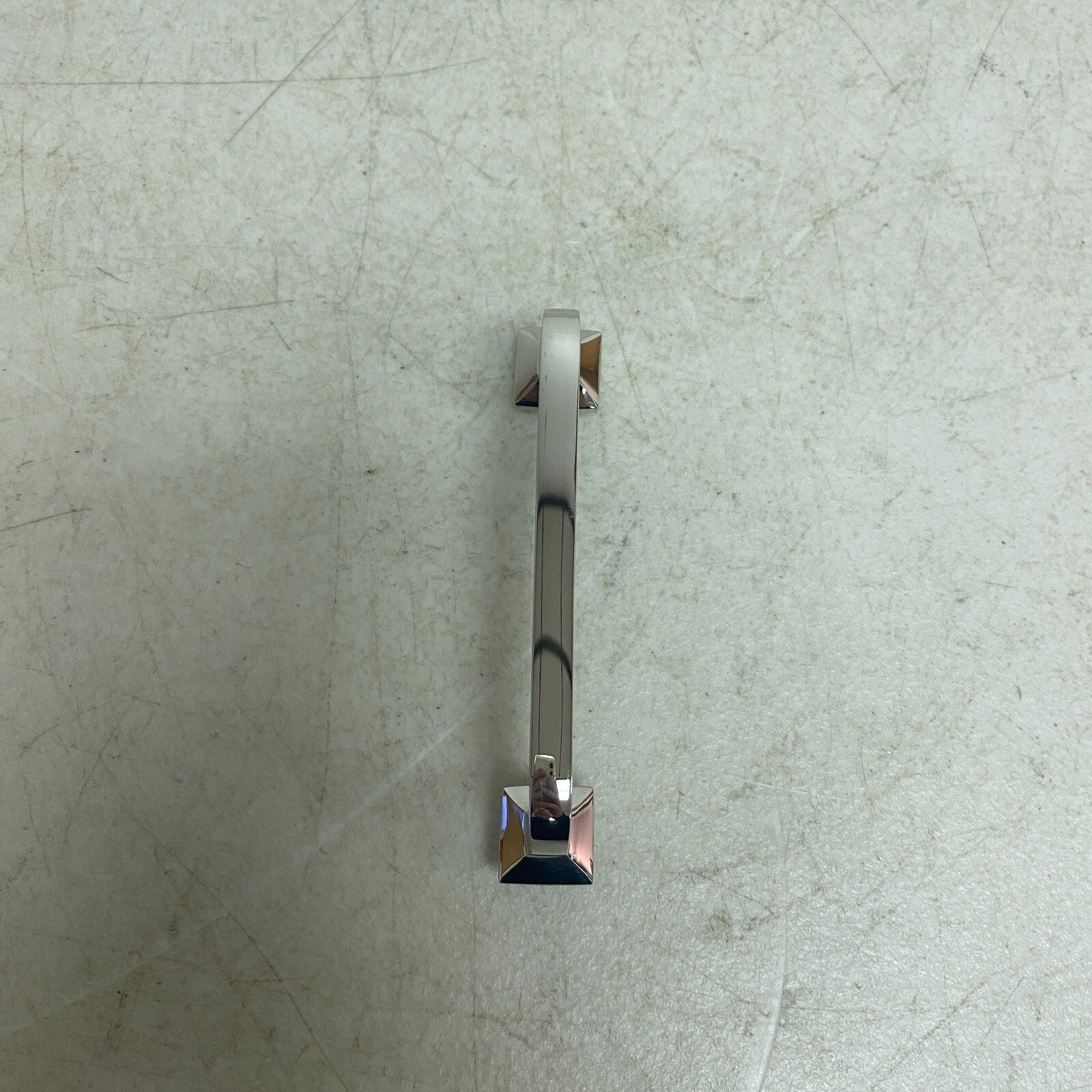 Signature Hardware 4'' Klein Solid Brass Cabinet Pull - Polished Nickel