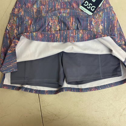 DSG Girls Core Performance MID-RISE Skort Sketchy Ikat Grey DAG13103PRT