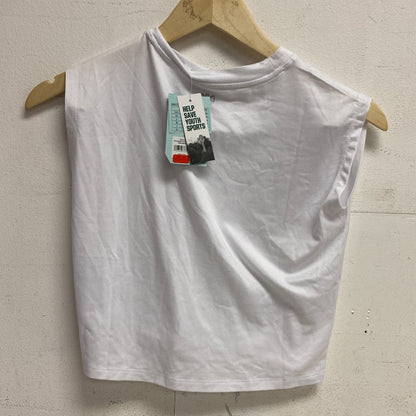 DSG Girl's Performance Muscle Casual Relaxed Tank Pure White  DAG13100