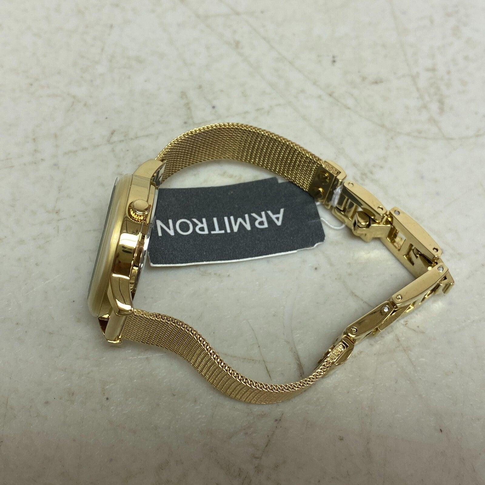 Armitron Women's Diamond-Accented Mesh Bracelet Watch, 75/5723GP