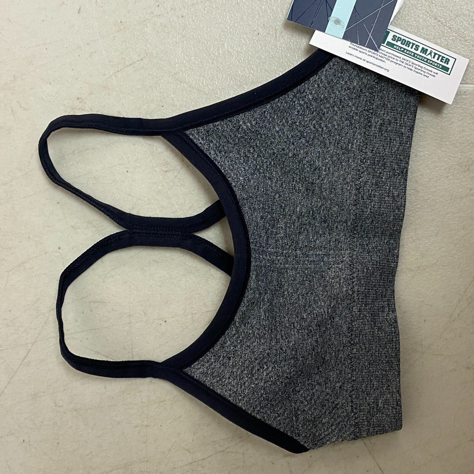 DSG Girls Semless Bra Pure Dark Heather Grey Solid  Sports Bra DAG10121