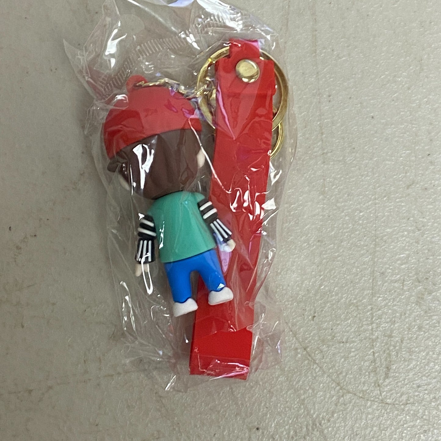 Assorted Silicon Keychain with Tinny 3D BTS Member KPOP BTS BT21 Korean Kawaii