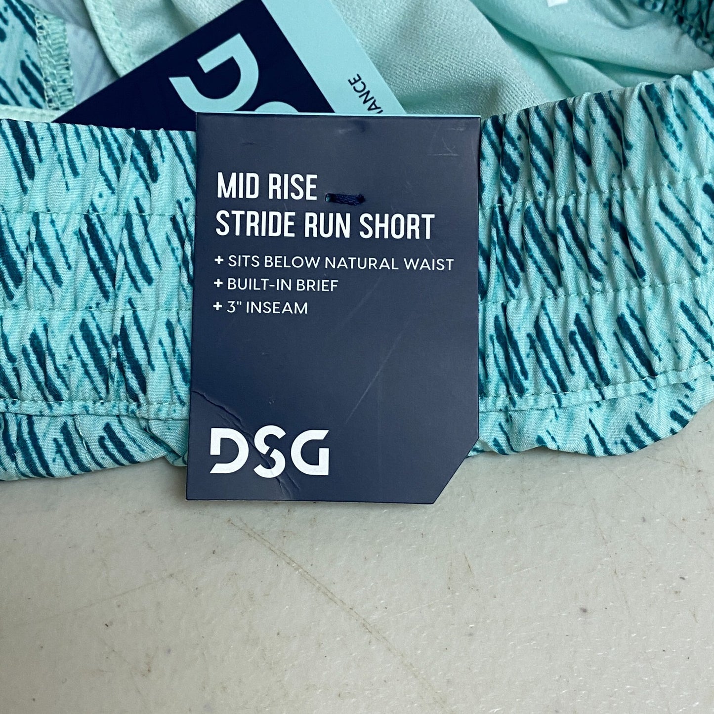 DSG Women's 3" Performance Mid Rise Stride  Run Short Hashtag Teal DAW39320APRTZ