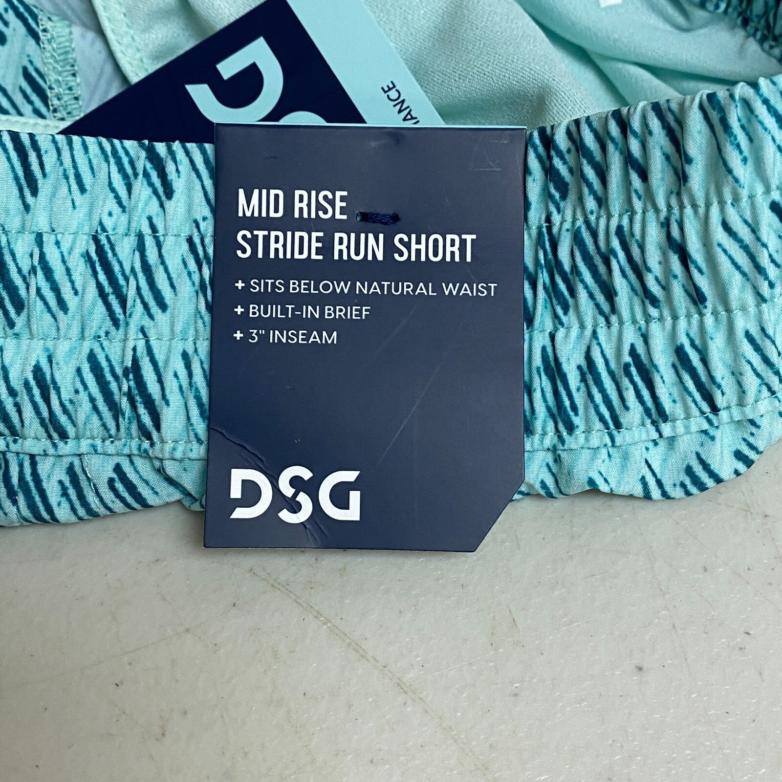 DSG Women's 3" Performance Mid Rise Stride  Run Short Hashtag Teal DAW39320APRTZ