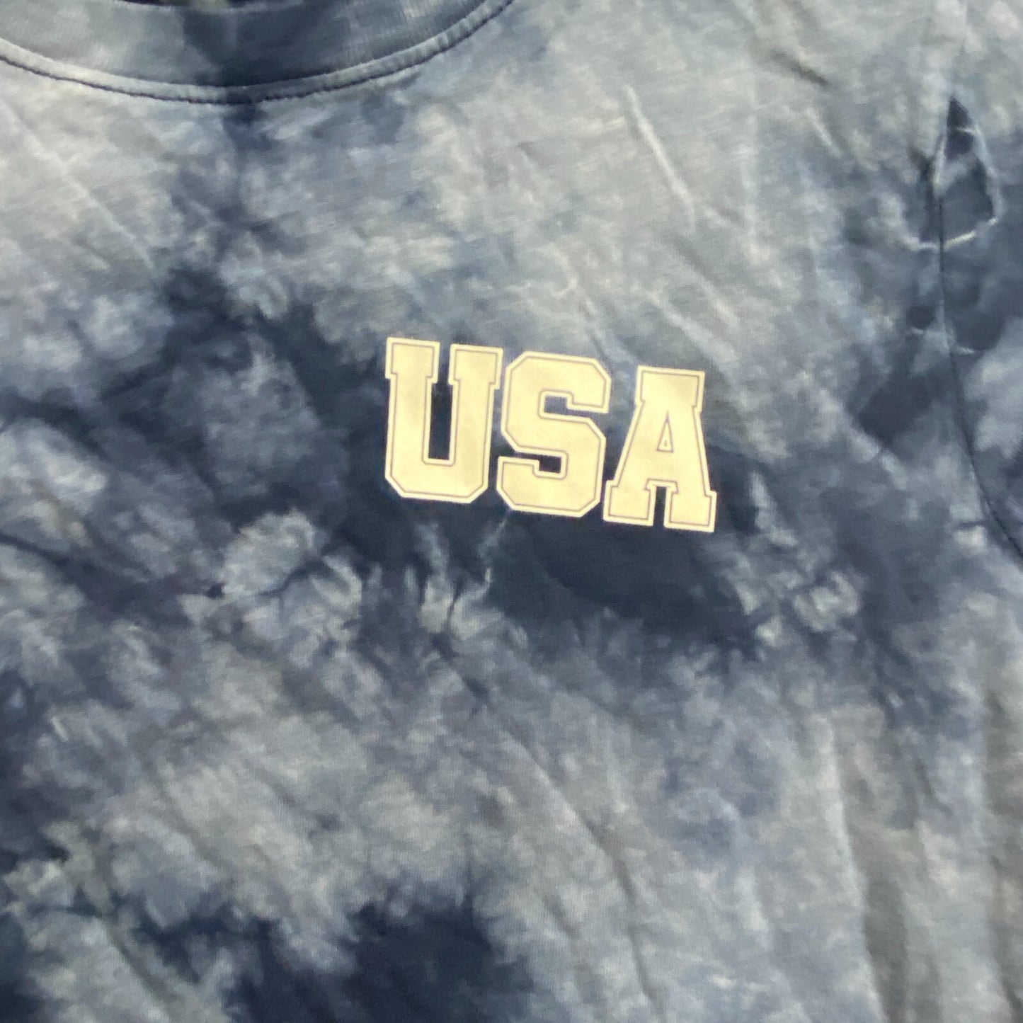 DSG Boy's Relaxed Fit  Crystal Tie Dye Tee University Navy CTD USA DAB13106G