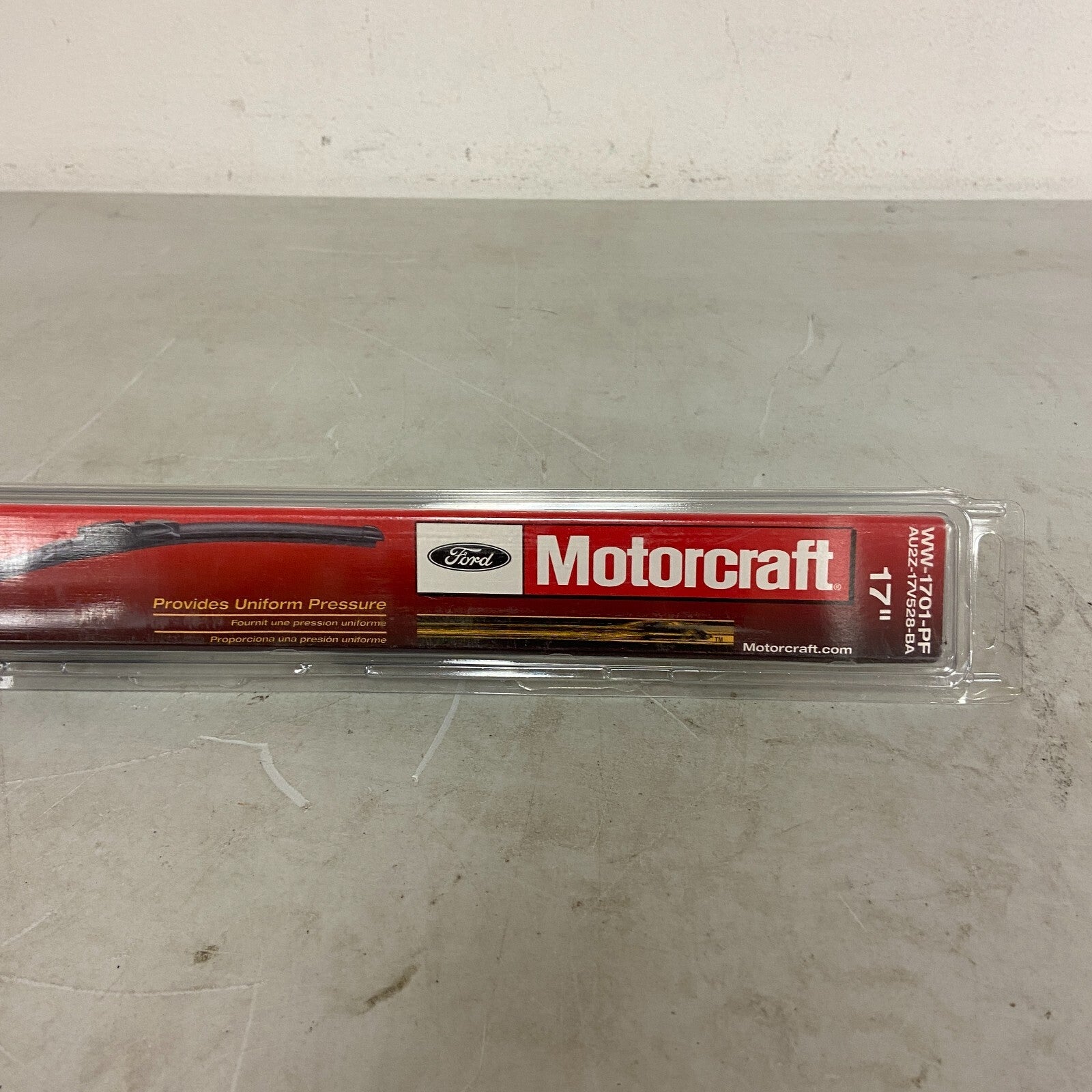 Ford Motorcraft OEM Premium Flat Wiper Blade Front 17" WW-1701-PF AU2Z-17V528-BA