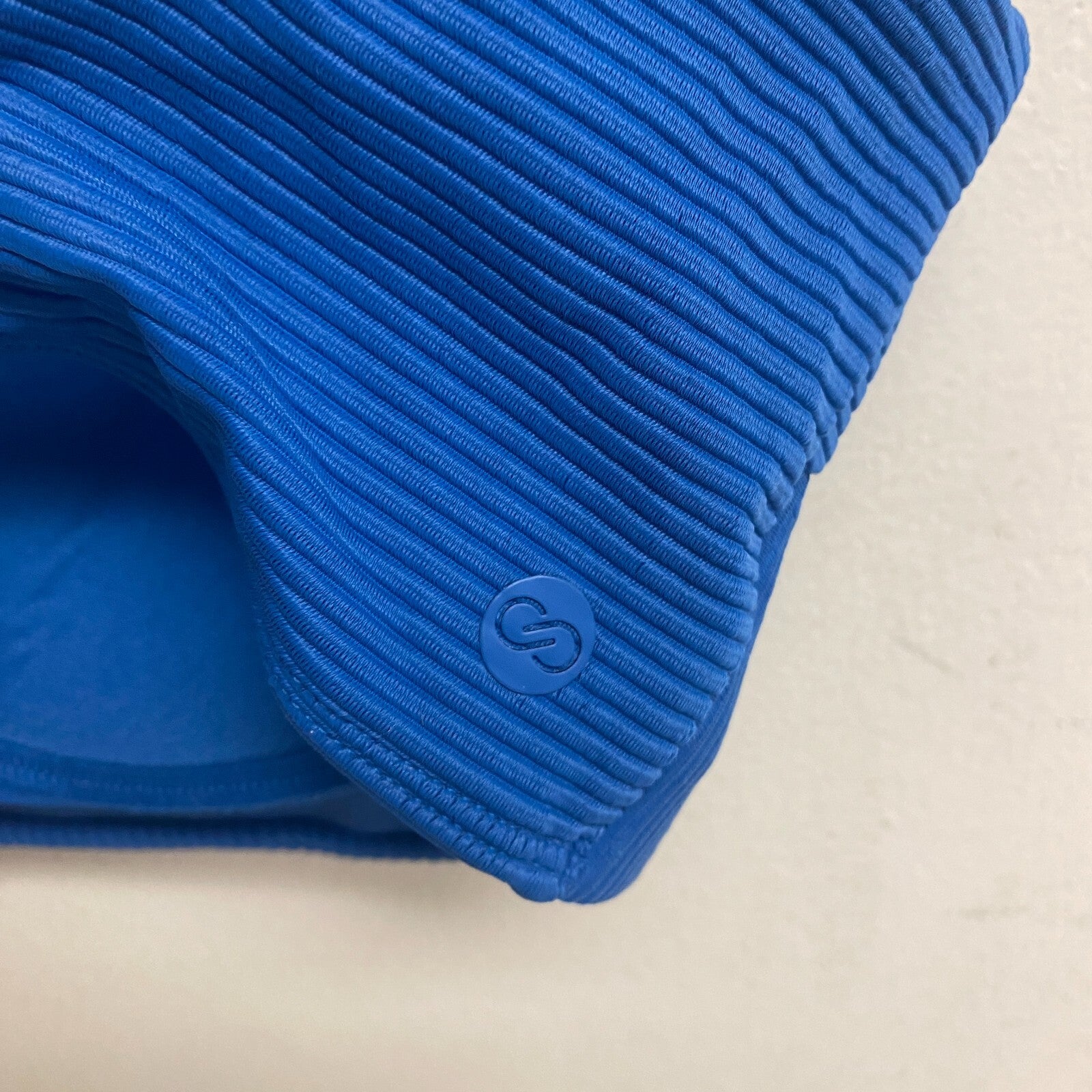 Calia Women's Swim Bikini Top Seamed Square Neck Top ROYAL BLUE WSA23209R New!