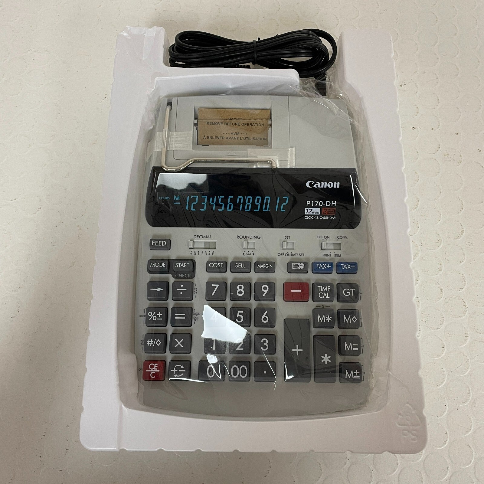 Canon P170-DH-3 2- Color Desktop Printing Calculator - New in Box