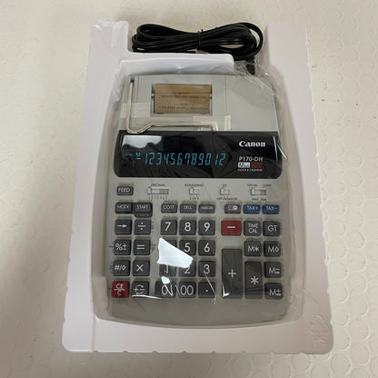 Canon P170-DH-3 2- Color Desktop Printing Calculator - New in Box