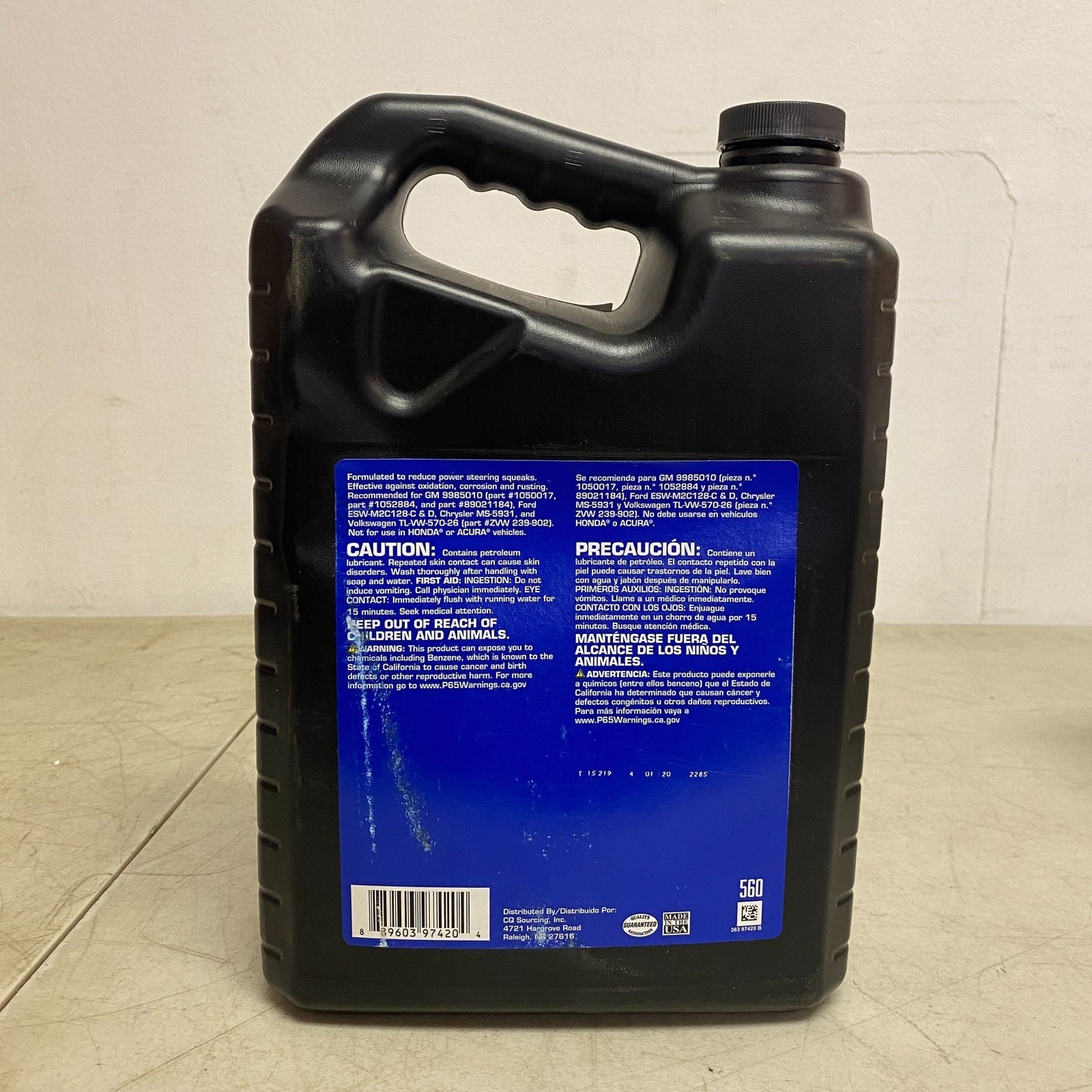 Carquest OEM Power Steering Fluid 1 Gallon 590SL
