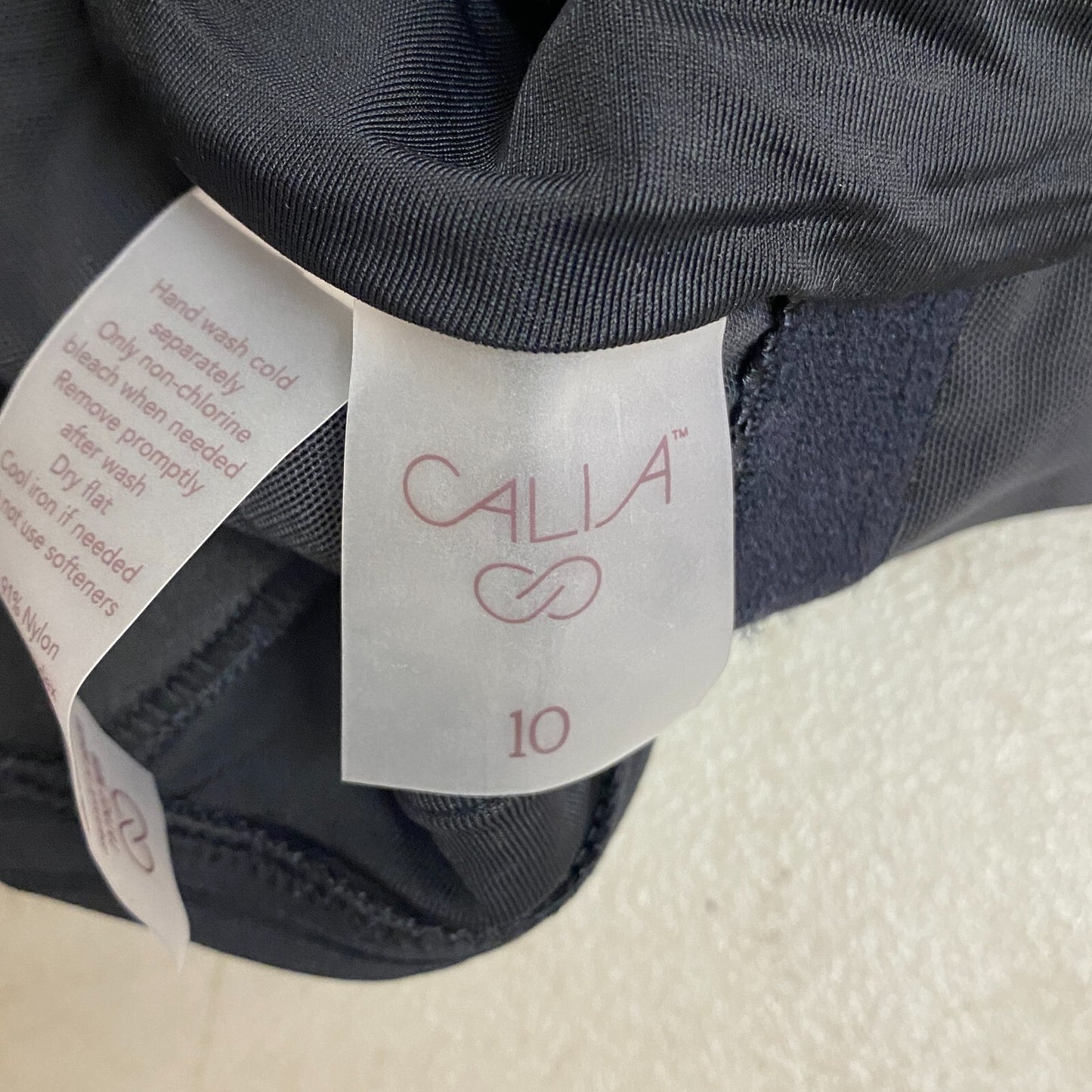 Calia Women's Swim Collection One Piece Underwire Swimsuit Pure Black WSA22120R