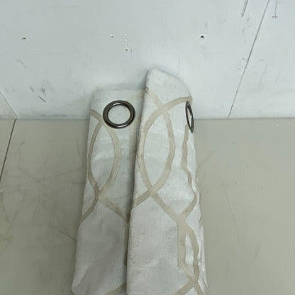 Eclipse Grommet Fleece Lined Insulating Curtain 50in x 108in Ambiance Lattice...