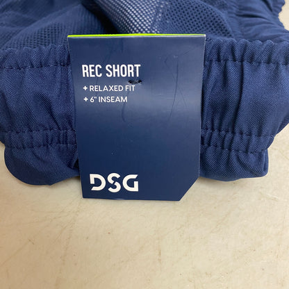 DSG Men's 6" Training Rec Shorts Relaxed Fit Uni Navy Star Ombre DAM12111PRT
