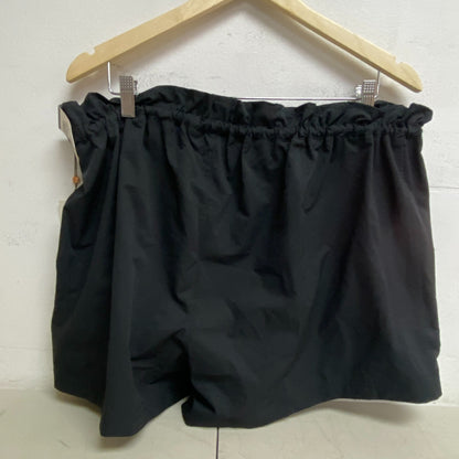 Calia Womens 3.5" Journey Woven Paperbag High Rise Short Pure Black WAX12303