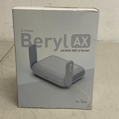 GL.iNet GL-MT3000 (Beryl AX) Pocket-Sized Wi-Fi 6 Wireless Travel Gigabit Router
