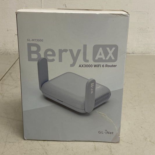 GL.iNet GL-MT3000 (Beryl AX) Pocket-Sized Wi-Fi 6 Wireless Travel Gigabit Router
