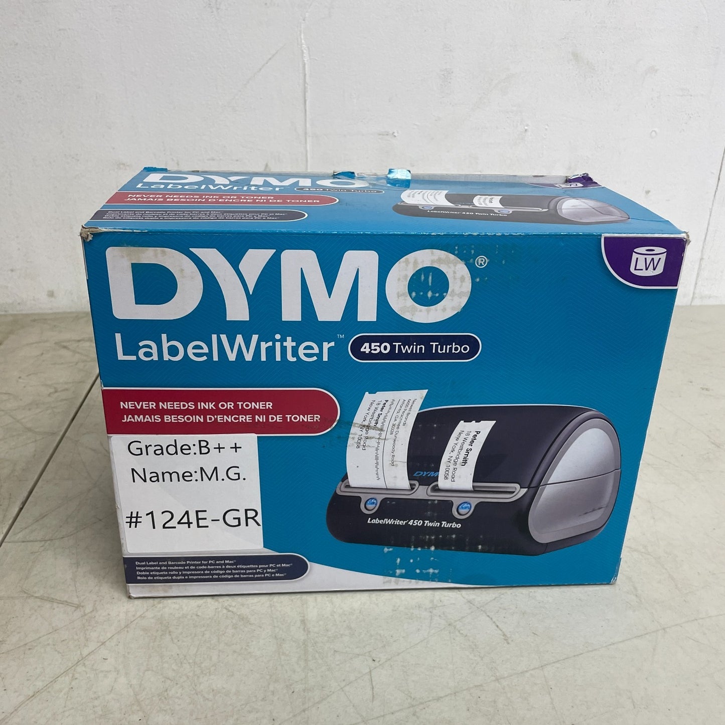 DYMO LabelWriter 450 Twin Turbo Direct Thermal Dual Roll USB Label Printer