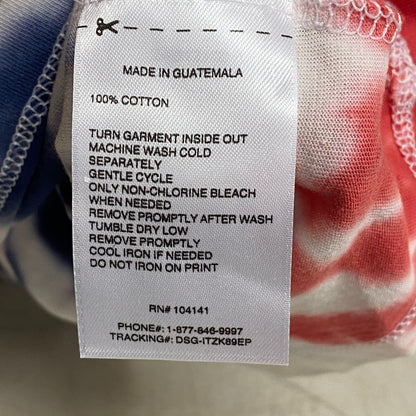 DSG Boys' Tie Dye Cotton Graphic T-Shirt Blue/Scar/Navy Spiral Tie Dye DAB12100