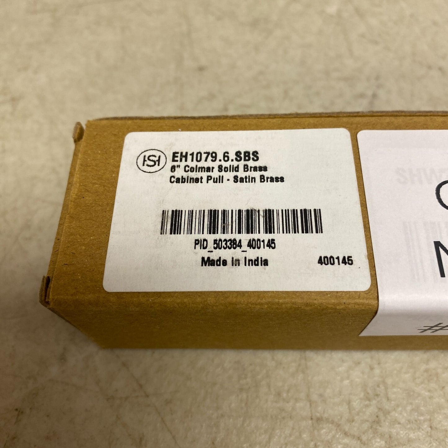 SIGNATURE HARDWARE 6" COLMAR SOLID BRASS CABINET PULL SATIN BRASS