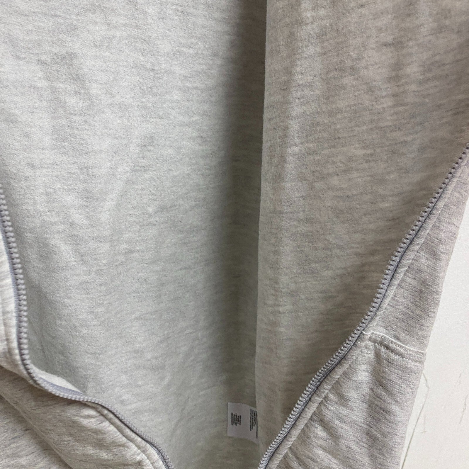 DSG Girls Oversized Full Zip Hoodie Heather Light Heather Grey Solid DAG21430H