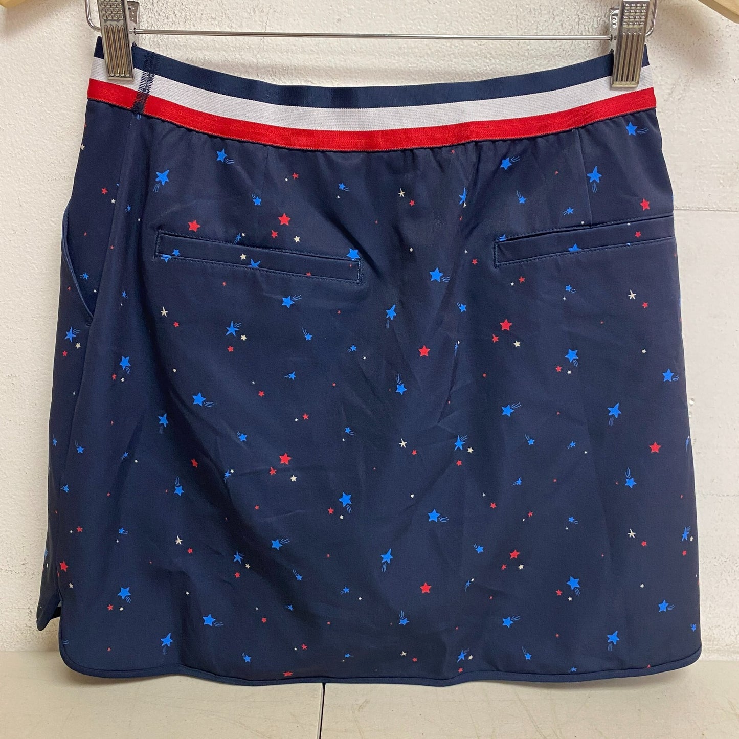Lady Hagen Womens Contrast Trim Print Skort Navy Star Print WGH17450