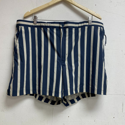 VRST Mens 5" Resort Short Print Navy/White Stripe Summer Stylish  MAX2004645P
