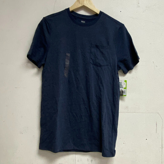 DSG Mens HTR Cotton Basic Short Sleeve Tee University Navy Heather DAM11903H