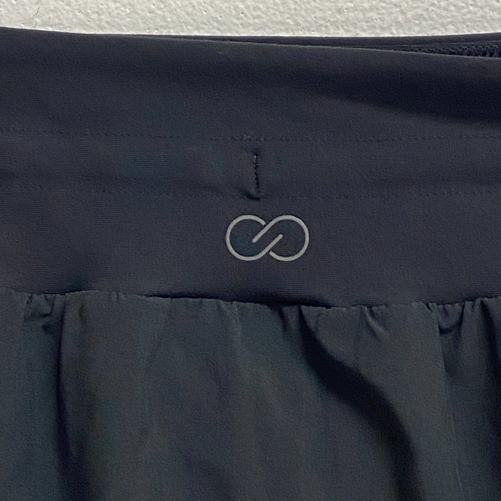 Calia Womens Truelight Mid Rise Cargo Skort Pure Black Solid WAX12306 BRAND NEW