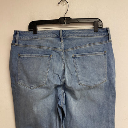 Ana Women's High Rise Exposed Button Skinny Jeans Size 16W Color Light Blue Bell