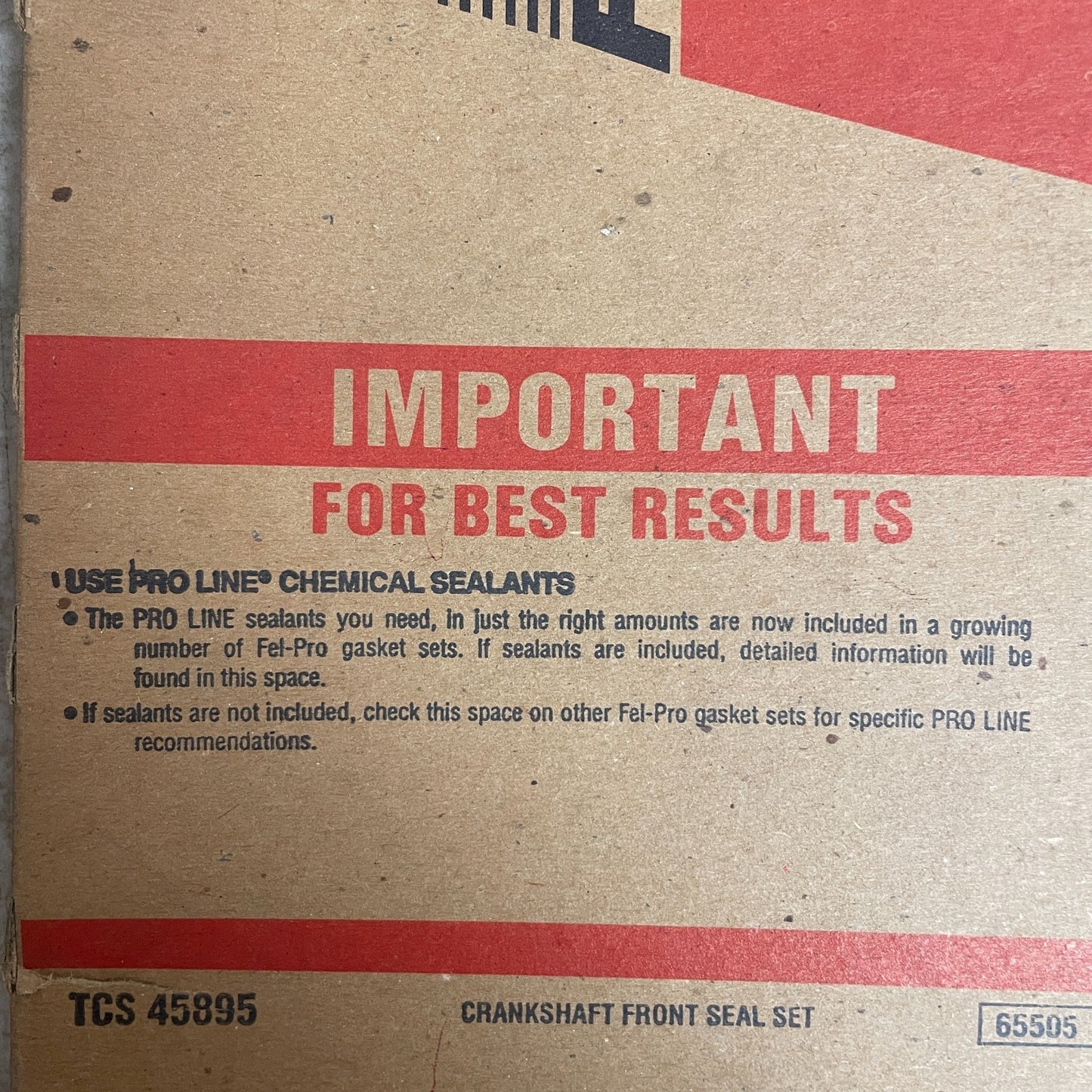 Fel‑Pro TCS45895 Front Crankshaft Seal Kit 1989-2002 Chevrolet Tracker